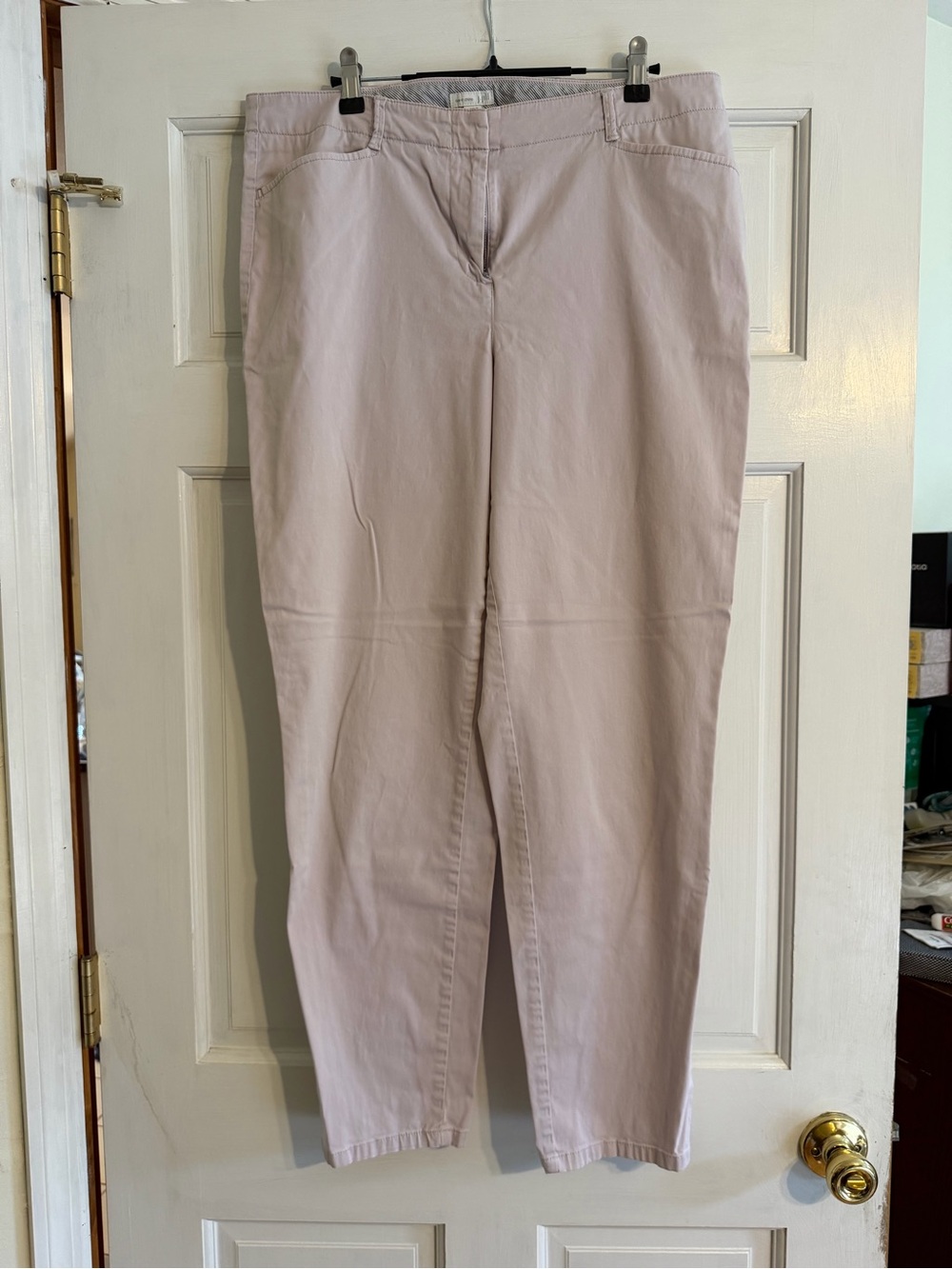 J. Jill Women’s TALL Live-in Chino Pants in Light Mauve